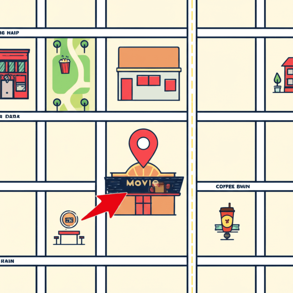 Map location of MovieRent headquarters